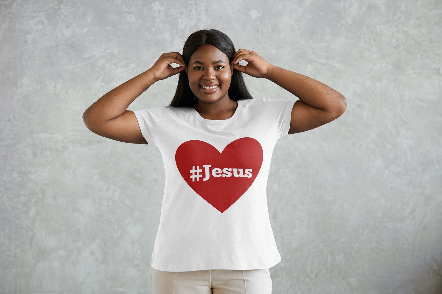 Hashtag Jesus Love T-shirt - Two Anointed Hands