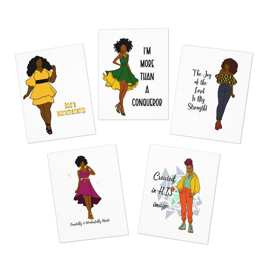 Greeting Cards - Women Scripture Design (5-Pack)