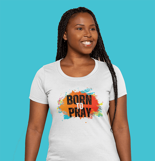 Born to Pray T-shirt - Two Anointed Hands