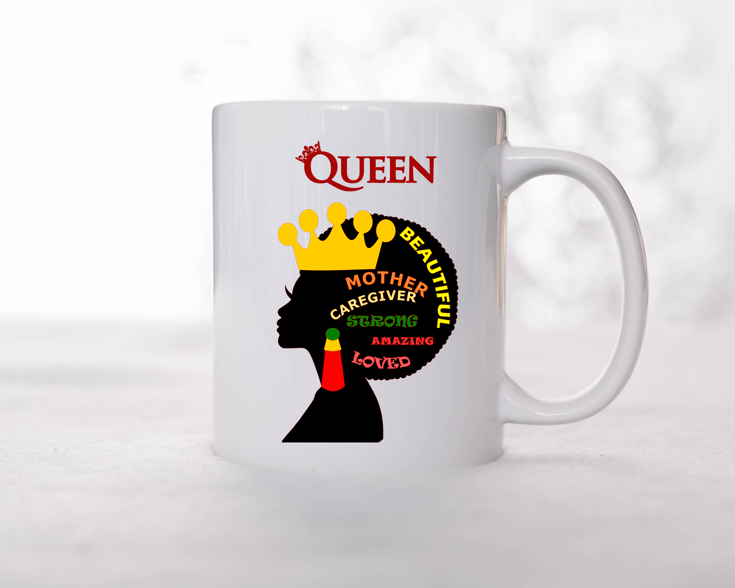 Queen Mother Inspirational Coffee Mug - Two Anointed Hands