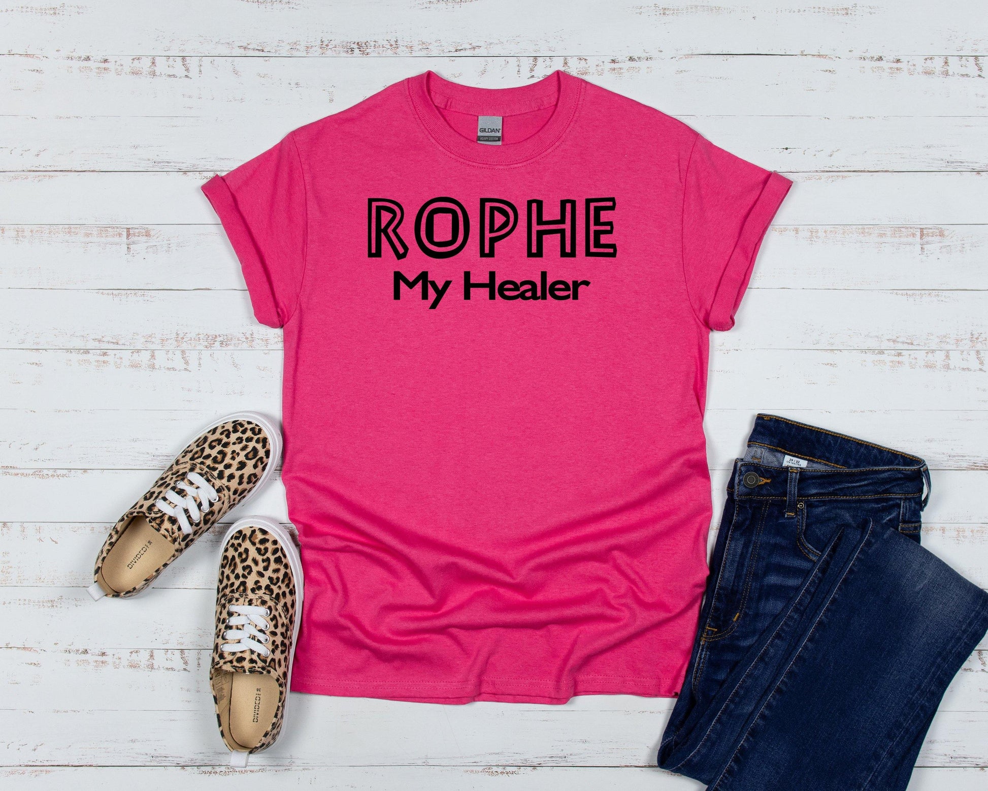 Rophe Christian Healing T-shirt - Two Anointed Hands