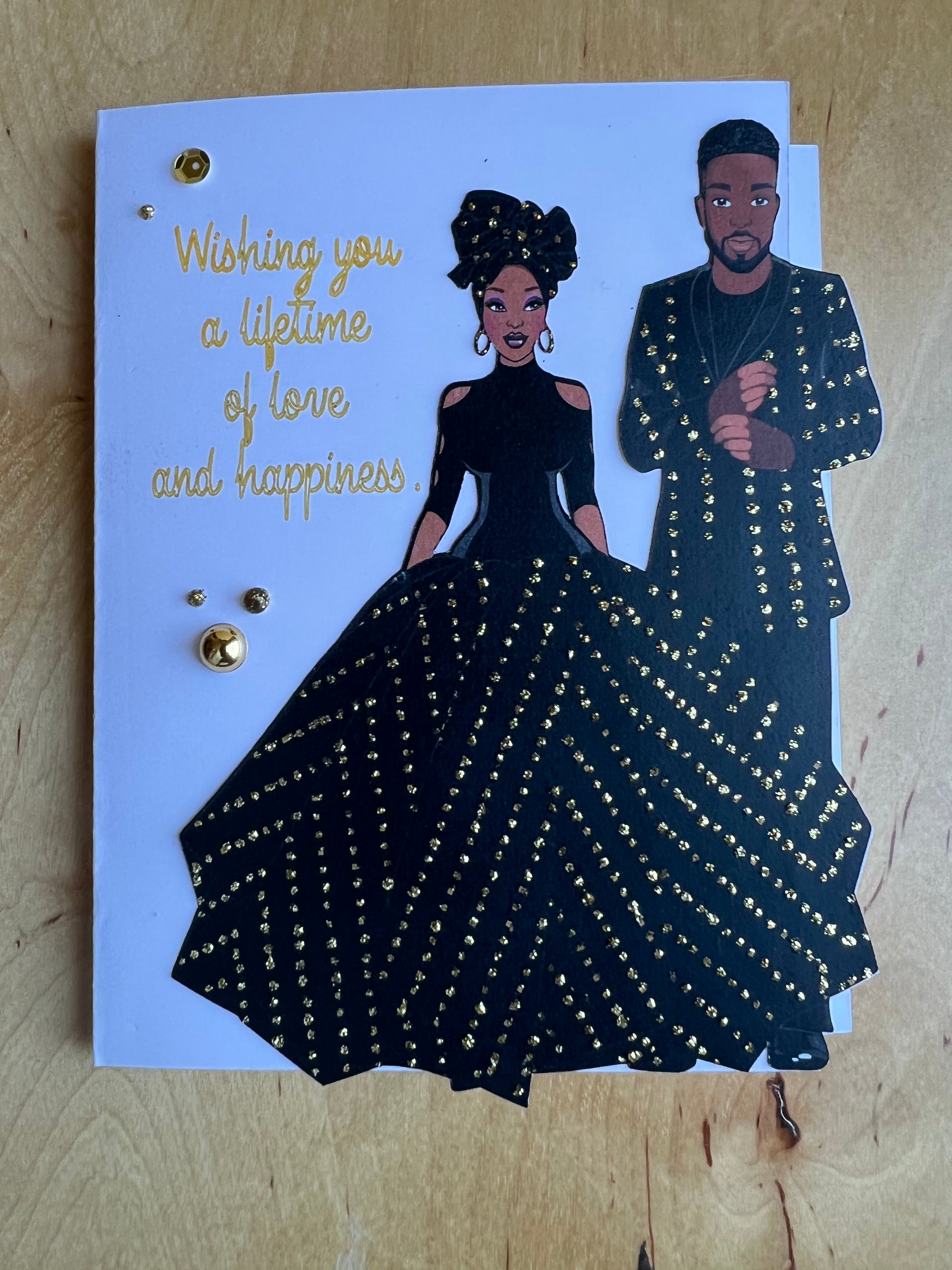 Two Anointed Hands - Wedding Card