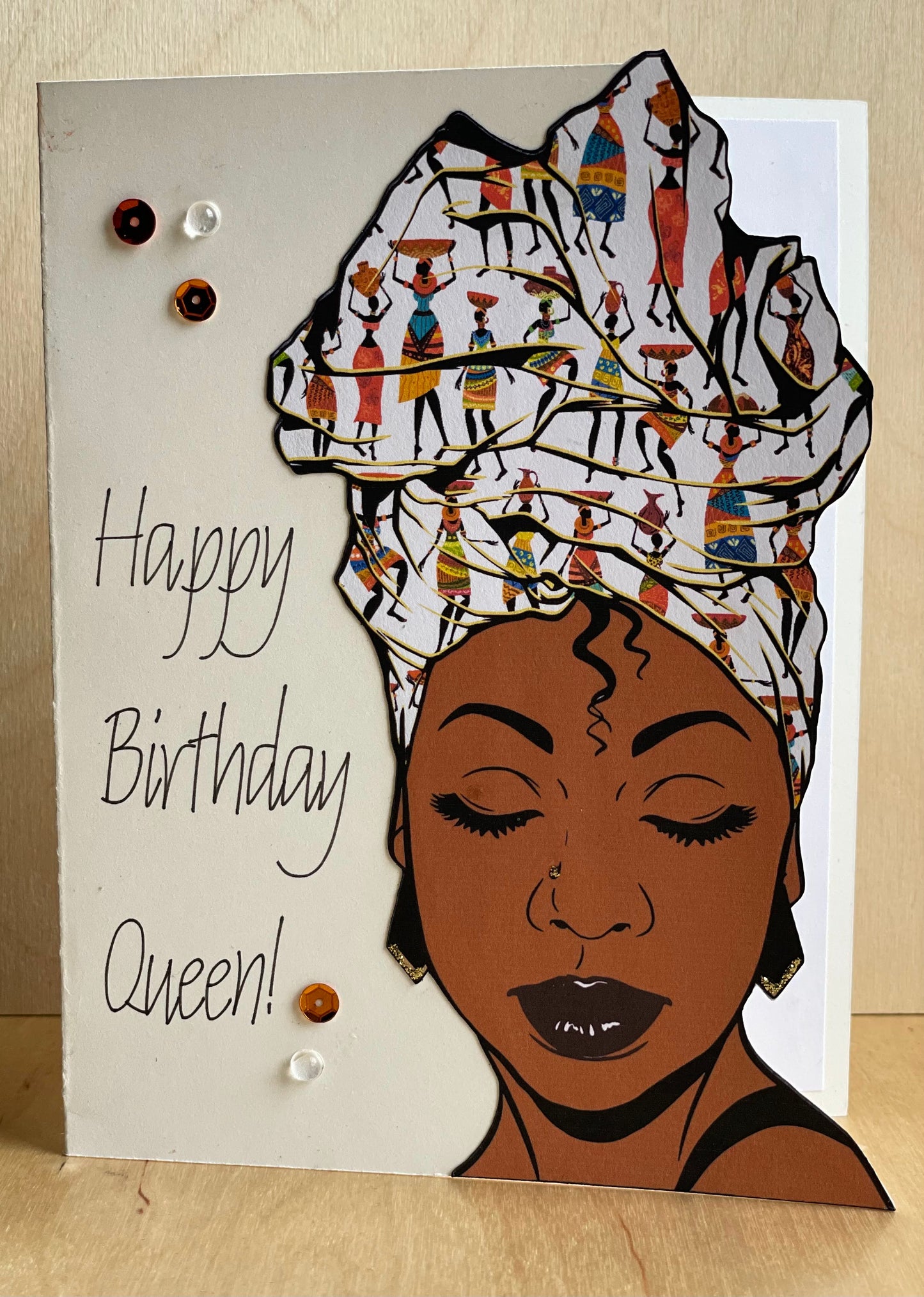 Two Anointed Hands - Queen Birthday Card