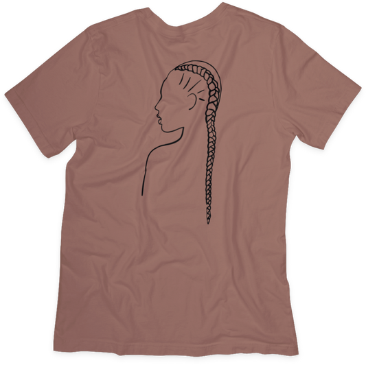 Braid T-shirt - Celebrating Natural Hair, Soft Cotton, Unisex Fit - Two Anointed Hands