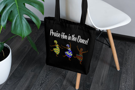 Praise Dance Inspirational Tote Bag - Two Anointed Hands