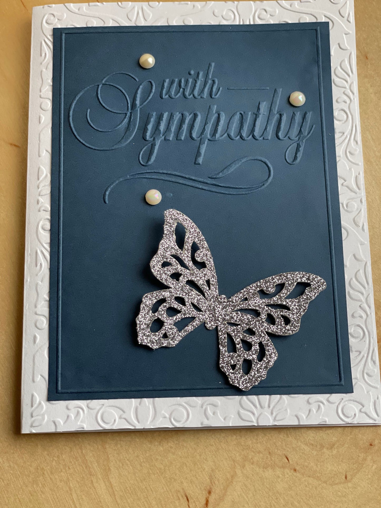 Two Anointed Hands - Sympathy Card