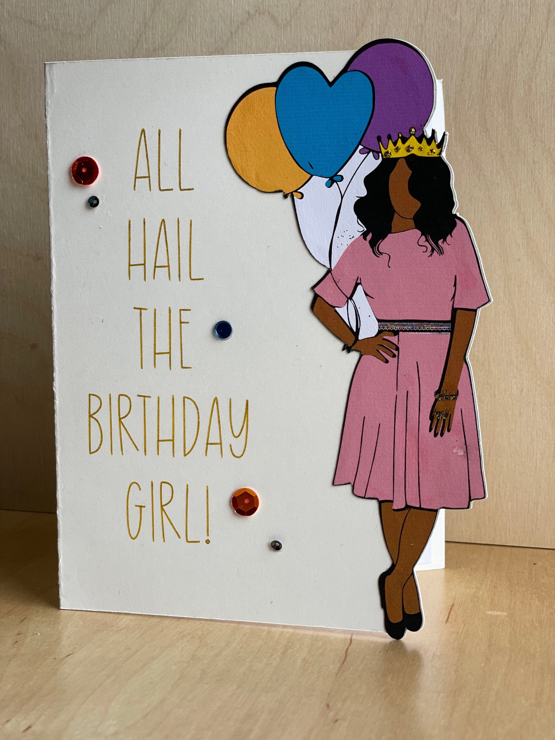 Two Anointed Hands - Woman Birthday Card